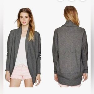 Artizia Wilfred Gray Chevalier Cocoon Open Front Cardigan / Shrug